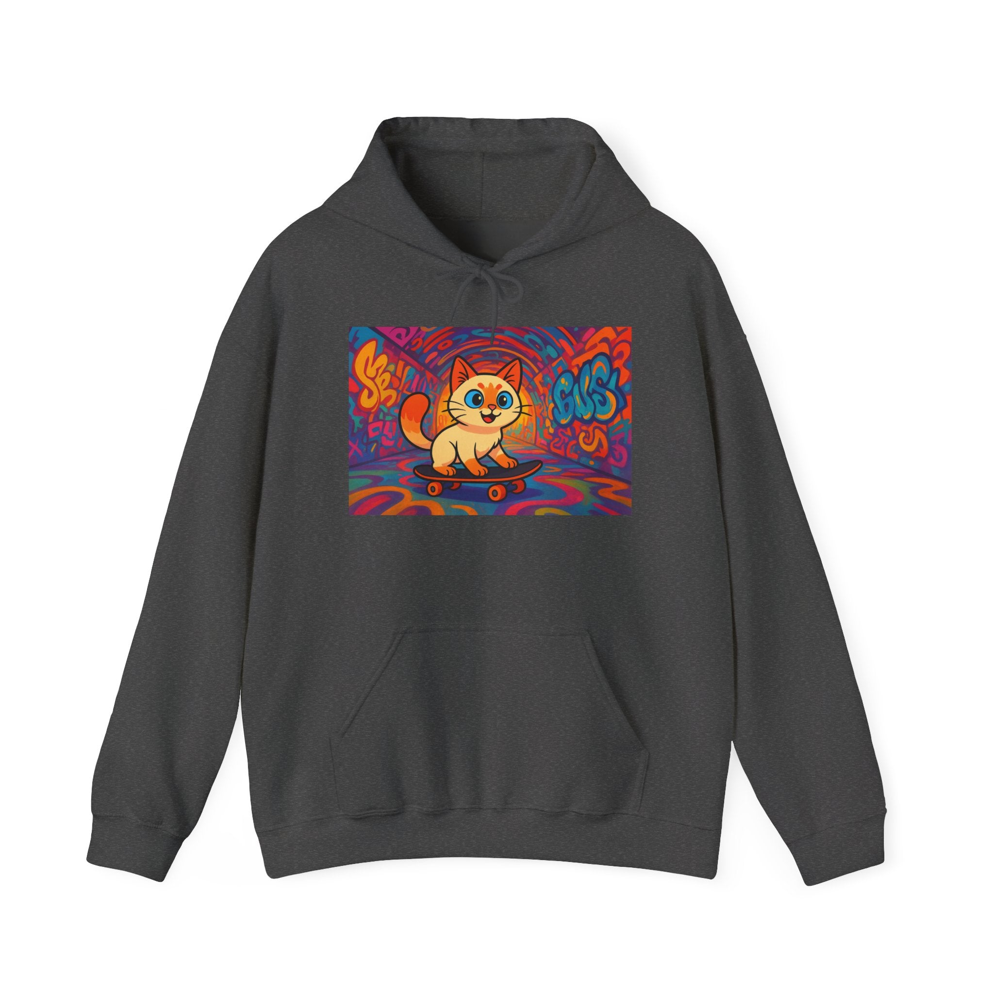 Skateboard Cat Hoodie