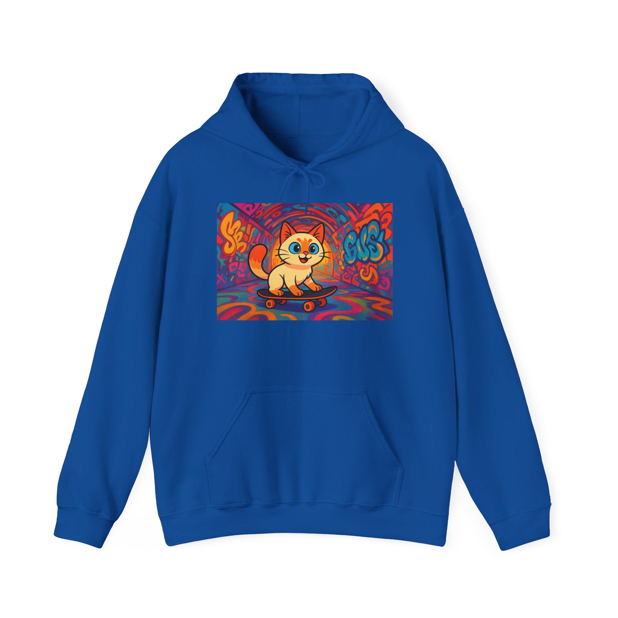 Skateboard Cat Hoodie