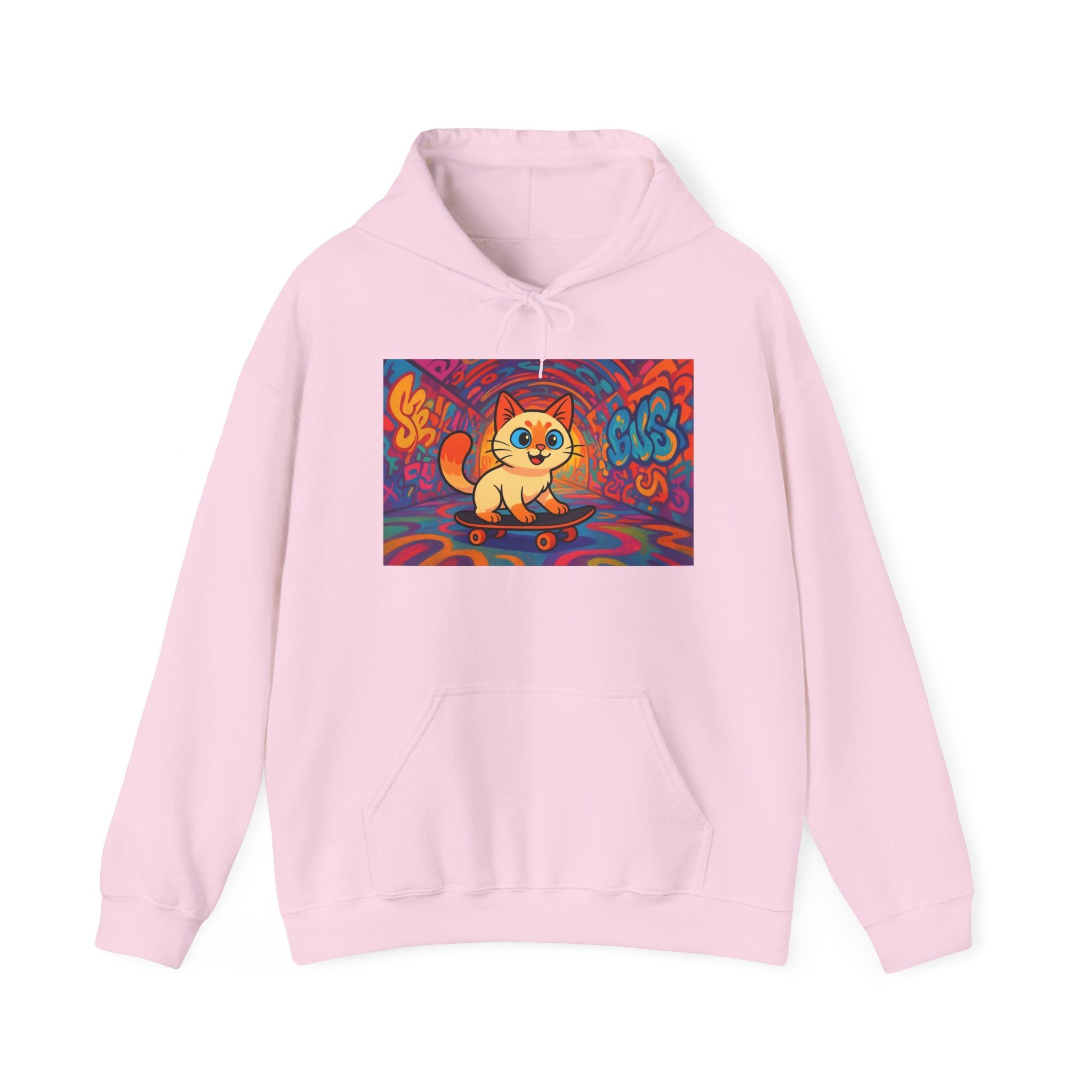 Skateboard Cat Hoodie