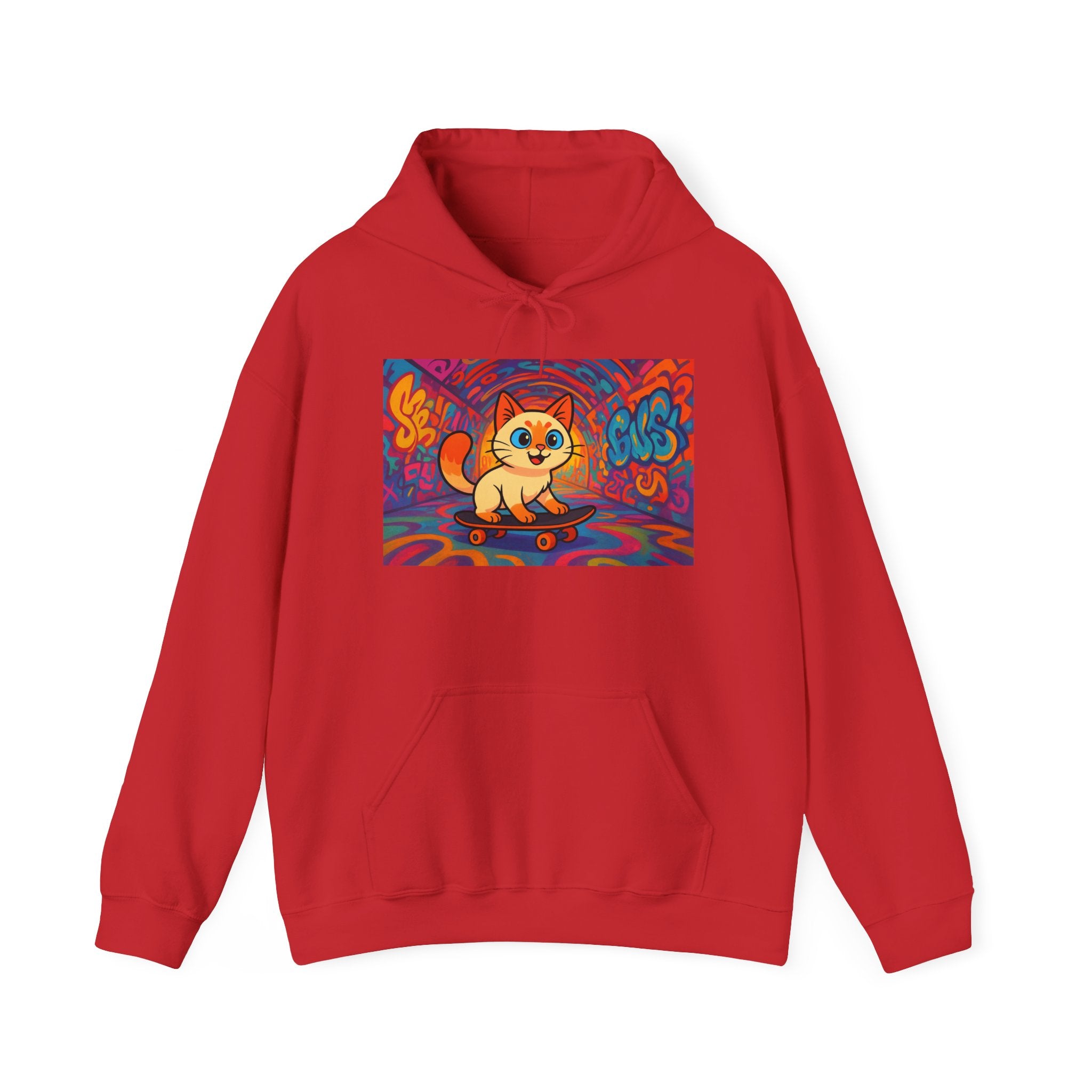 Skateboard Cat Hoodie