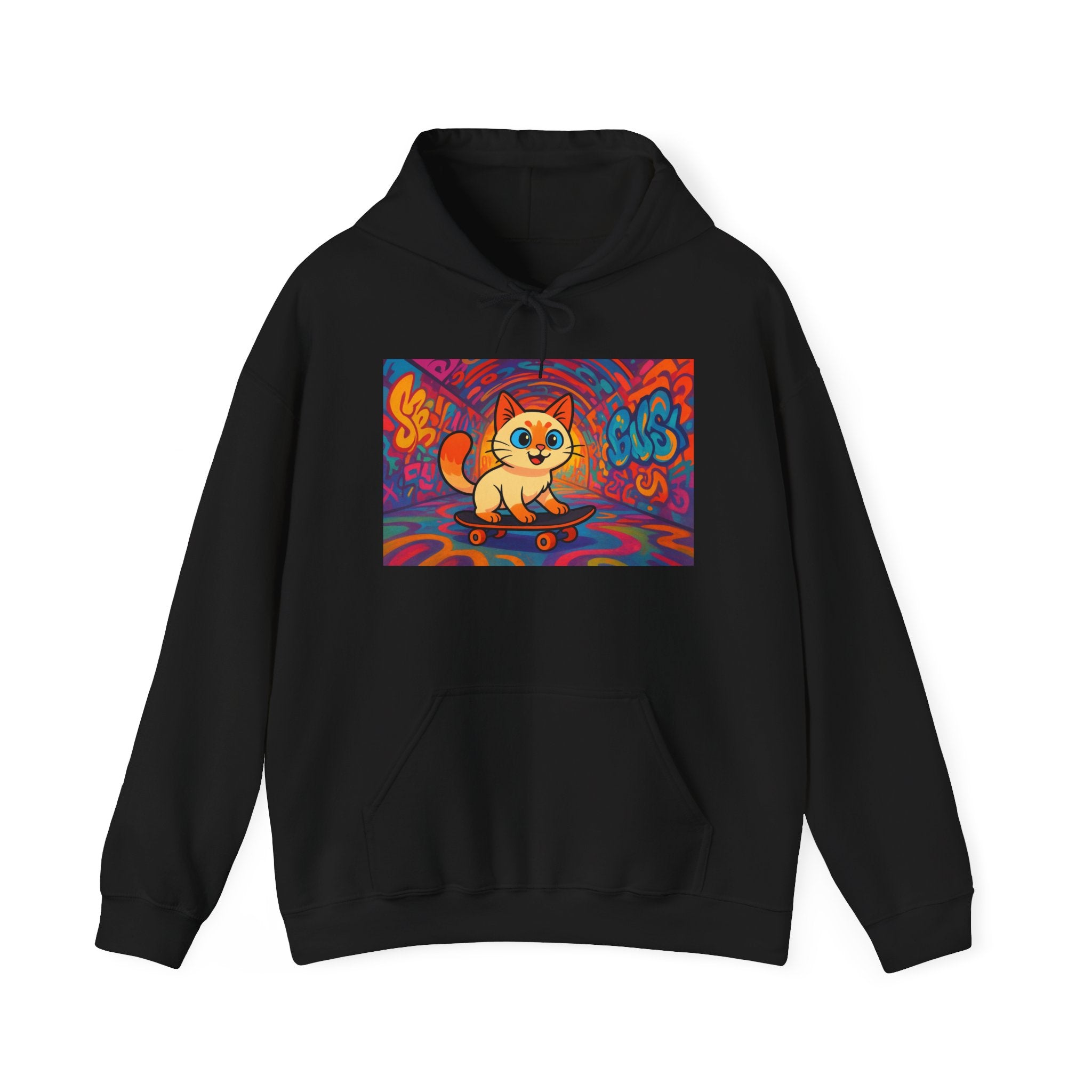 Skateboard Cat Hoodie