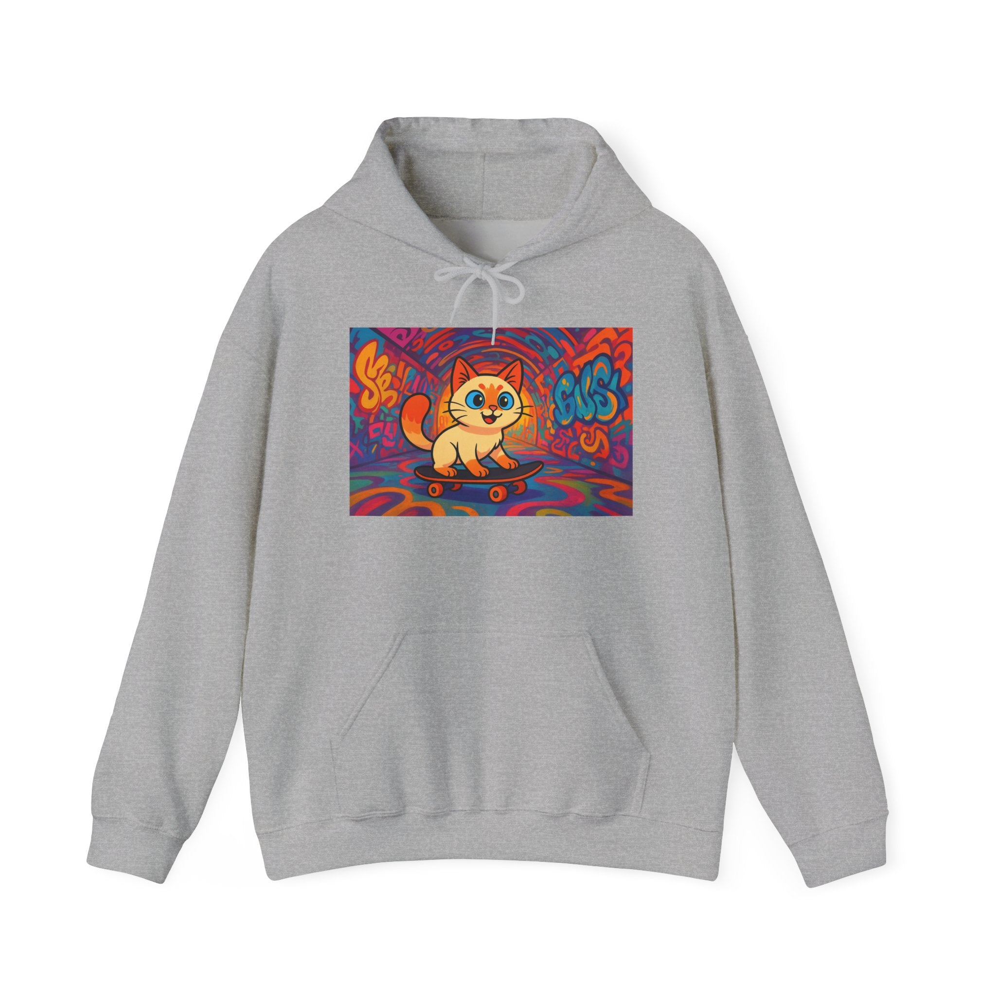 Skateboard Cat Hoodie