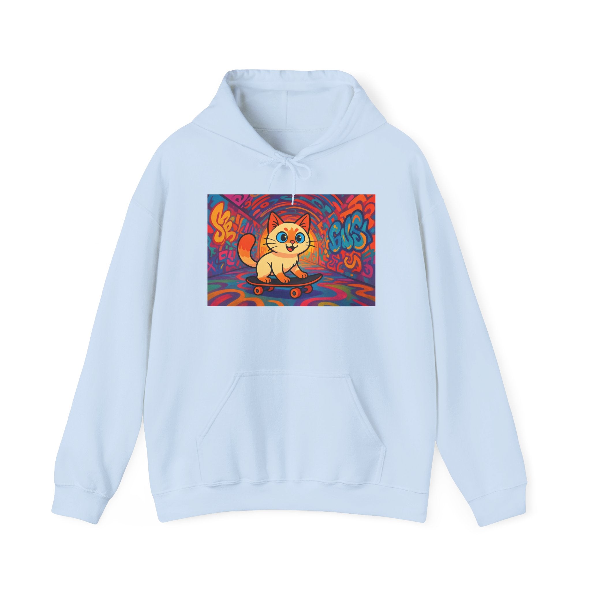 Skateboard Cat Hoodie