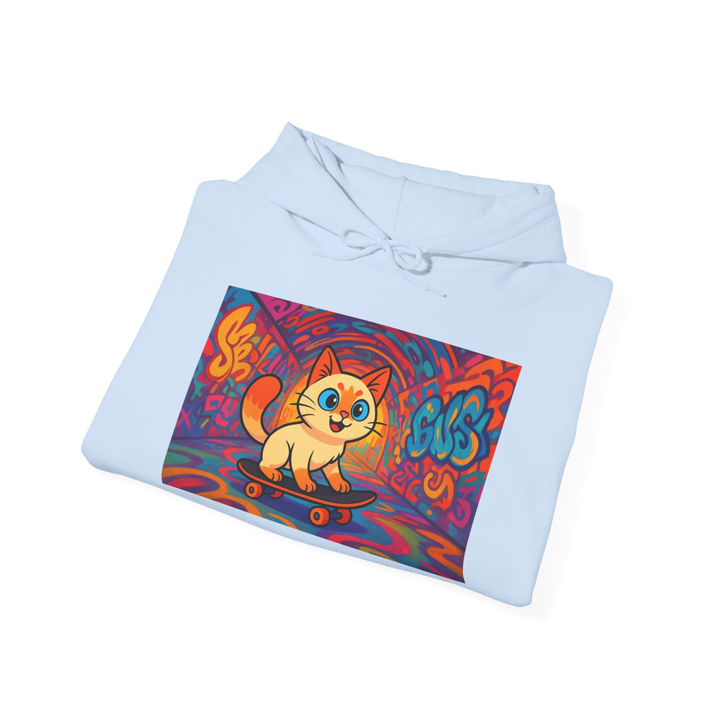 Skateboard Cat Hoodie